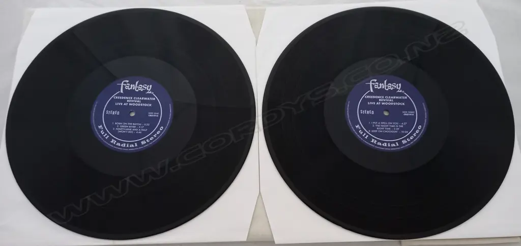 Creedence Clearwater Revival, Live At Woodstock, (Double Album) Image 1++
